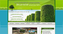 Desktop Screenshot of ganthonylandscape.com